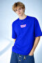 Men's Dream Glow Printed Modern Street Style Cobalt Blue T-Shirt - 2