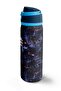 Black Purple Pink Patterned Steel Thermos with Straw and Direct Drinking Feature 800 ml 38587 - 5