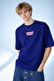 Men's Dream Glow Printed Modern Street Style Navy Blue T-Shirt