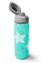 Turquoise Star Patterned Thermos with Straw and Direct Drinking Steel Thermos 800 ml 38593 - 3