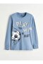 Crew Neck Printed Boys' Pajama Set (S6) - 2