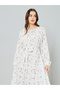 Women Floral Print Tiered Maxi Dress - 2
