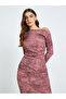 Women Maroon One Shoulder Bodycon Midi Dress - 2