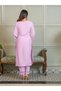 Women Pink Embroidered Straight Kurta and Trousers Co-Ords - 6