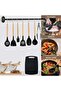 Stylish 19Pcs Silicone Kitchen Tools Set With Wooden Handles, Complete Cooking Utensils Collection I - 5