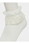Pack of 4 - Girls Lace Trim Ankle Socks - 5