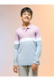 Boys Slim Fit Color Block Polo T-Shirt