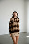 Women's Baklava Pattern Şardon Sweater - 2