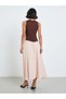 Women Brown Sleeveless A-Line Midi Dress - 5