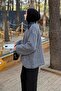 معطف بياقة جلدية أنثراسايت - 2