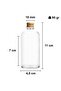 100 ml White Glass Cologne Bottle, 50 Pieces, Metal Gold Cap, Transparent Design - 2