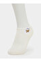 Pack of 5 - Girls White Ankle Socks - 8