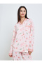 Women Pink Floral Print Shirt and Pyjama Set - 3