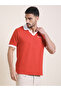 Men Relaxed Fit Embroidery Open Collar Polo - 4