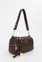 Women's Braided Brown Lock Charm Detailed Hand Shoulder and Crossbody Bag Alice - 6