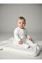 Baby Lamb Patterned Quilted Zippered Jumpsuit - 3