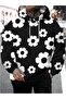 Unisex Black Oversize 3 Thread Raster Sweatshirt - Premium Quality High Resolution Printed