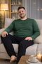Seasonal 100% Cotton Large Size Men's Cotton Pajama Set - 2