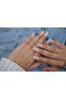 Yzk201 Gold Color Three Stone Detail Adjustable Ring
