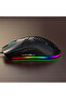 J900 USB Wired Gaming Mouse RGB with Six Adjustable DPI Black - 3