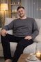Seasonal 100% Cotton Large Size Men's Cotton Pajama Set - 2