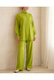 Women's Knitted Hijab Top and Bottom Set 6711 - E.Green - 2