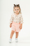 Baby Girl & Child Muslin Fabric Floral Patterned Shorts Summer Set - 3