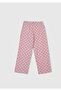 Girl's White Mix Top and Printed Bottom Patterned Pajama Set - 4