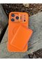 Apple iPhone 18 Pro Compatible Orange Leather Case with Stand and M-Safe Feature