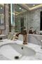 Copper Vintage Sink Faucet with Marble Detail - Modern Design Rose Gold Sink Faucet - 2