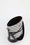 Women's Monogram Gray Belt Detailed Bucket Model Hand Shoulder and Crossbody Bag Carla - 5