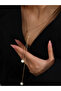 Faux Pearl Drop Gold Chain Necklace