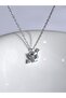 White Zircon Stone Heart - Arrow Eros Necklace - 2