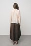 Women's Pastel Transparent Silky Shirt with Flywheel Detail - 3