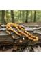Hareli Yellow Crimped Amber Prayer Beads (7×11 mm) - 7
