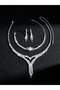 3-Piece Embellished Necklace, Bracelet And Earrings Jewelry Set - 4