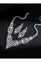 2-Piece Embellished Necklace And Earrings Jewelry Set - 6
