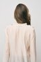 Women's Pastel Transparent Silky Shirt with Flywheel Detail - 5