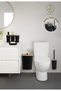 Adhesive Real Bamboo Black 6-Piece Sapphire Bathroom Set - 4