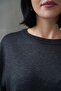 Women's Crew Neck Anthracite Knitwear Sweater - 3