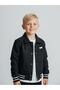Boy's Scuba Fabric Jacket with Internal Snap Fasteners - 2