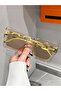 Women Chain Detail Square Sunglasses - 3
