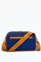 Women's Crossbody Bag Navy Blue Tan 4023 - 3
