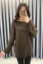 Wide Collar Tunic - Brown Brown - 3