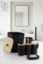 Adhesive Real Bamboo Black 6-Piece Sapphire Bathroom Set - 7