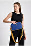 Women's Crossbody Bag Navy Blue Tan 4023 - 4