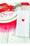 Red Heart Printed Serving Napkins - 20 Pieces - 5