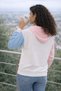 🧥   Hooded Color Block Sweatshirt – Embroidery Detail - 3