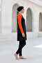Full Covered Hijab Swimsuit 3 Pieces - Black |   M2117 - 2