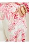 Women Pink Floral Wide Leg Pants - 3